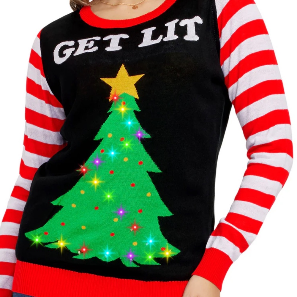 NWT LIGHT UP Christmas Sweater- Men’s M